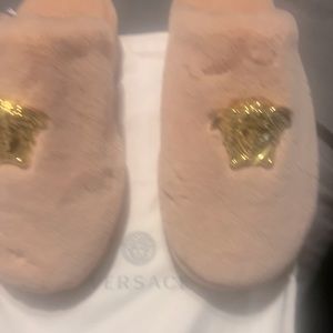 Versace Medusa Plaque Slippers